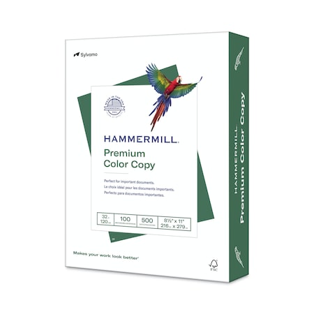 Hammermill Color Copy Paper, 100 Bright, 32l, PK500 10263-0